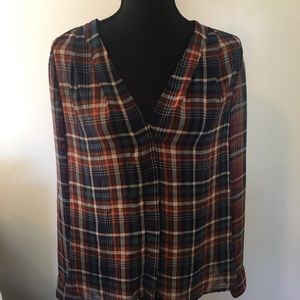 Maeve Plaid Button Down Shirt Sz Small $20
